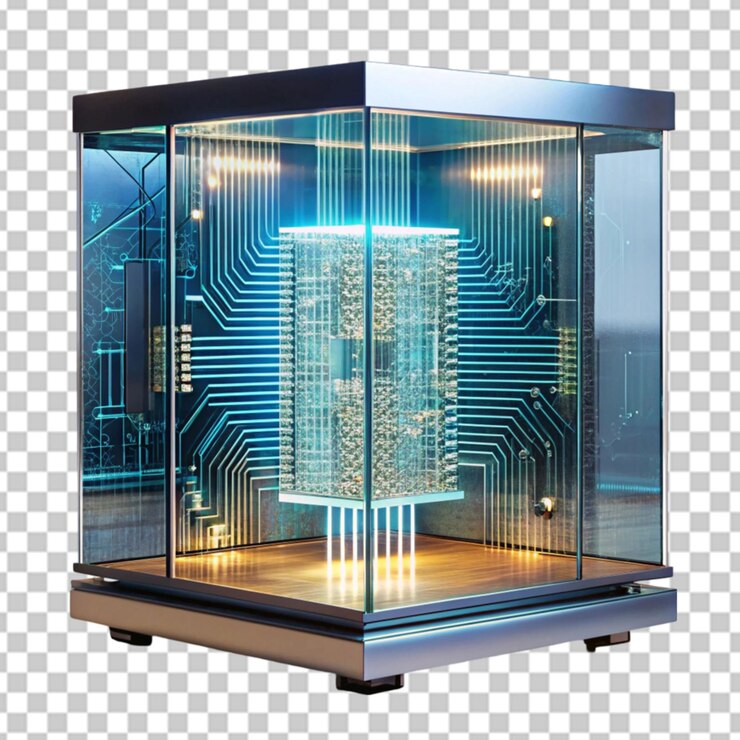 PSD servidor isométrico racks de servidores cajas de servidores aisladas sala de servidores de red tecnología de redes de computadoras ilustración vectorial