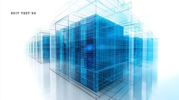 Servidores en un centro de datos transparente