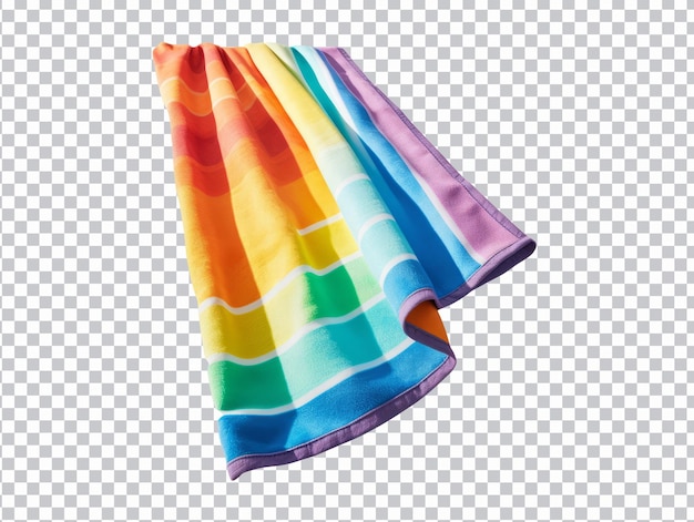 PSD serviette de plage colorée png