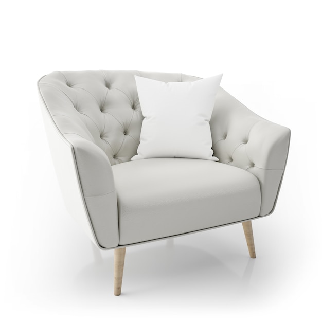 Sessel und Kissen