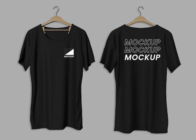 Set aus weißem, schwarzem Mockup