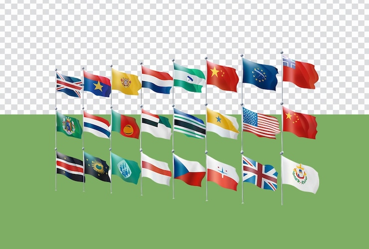 PSD set bendera eropa