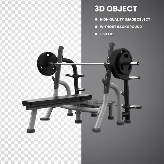 PSD set bundle fitness gym vector premium grandes pesas sobre blanco peso realista del equipo de fitness