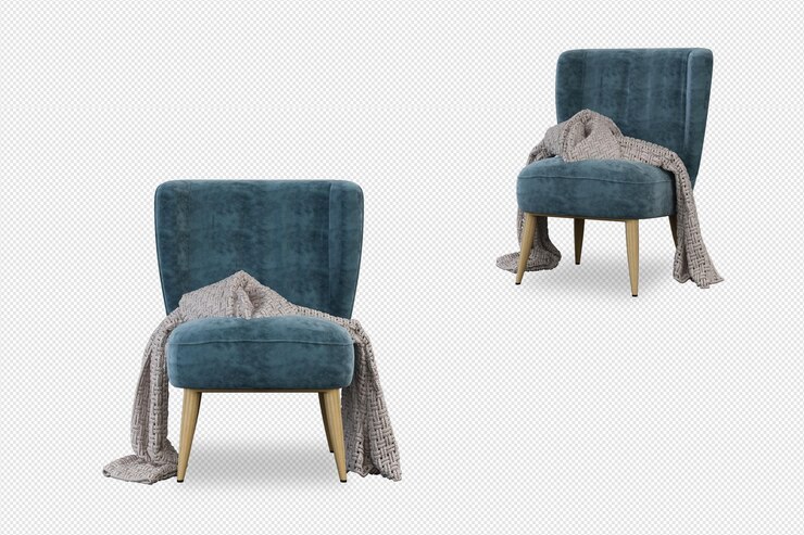 Set de decoración de interiores en 3d.