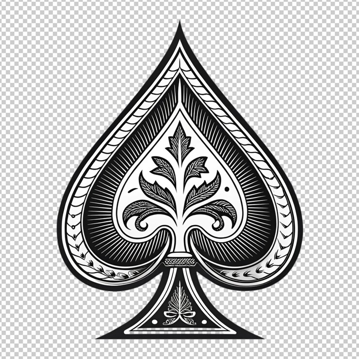 PSD set di carte da poker elementi icona