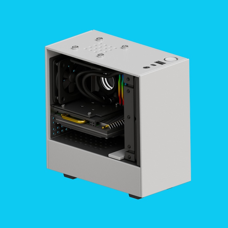 PSD set di computer 3d icon