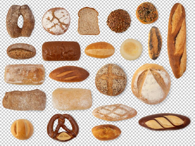 PSD set di file psd di ritaglio di pane