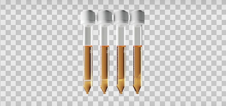 PSD set di vettori liquidi chimici per tubi di prova di laboratorio