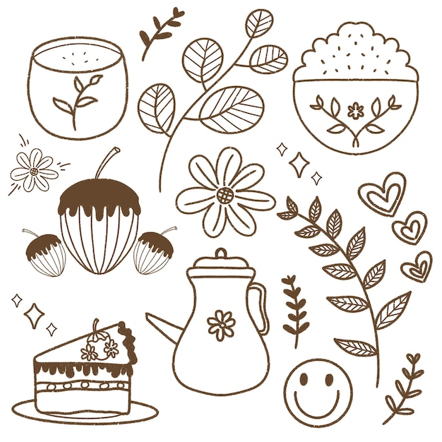 Set de Doodles d'automne