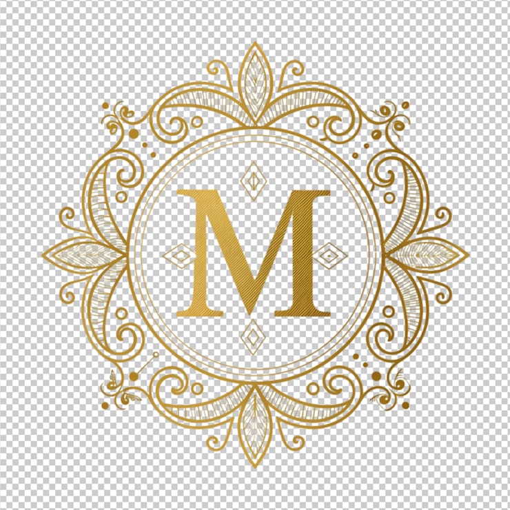 PSD set de elegantes monogramas vintage