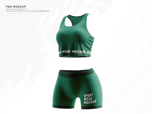 Set de maillots de soutien-gorge et de shorts sportifs