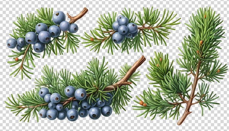 PSD set of juniper illustration 3