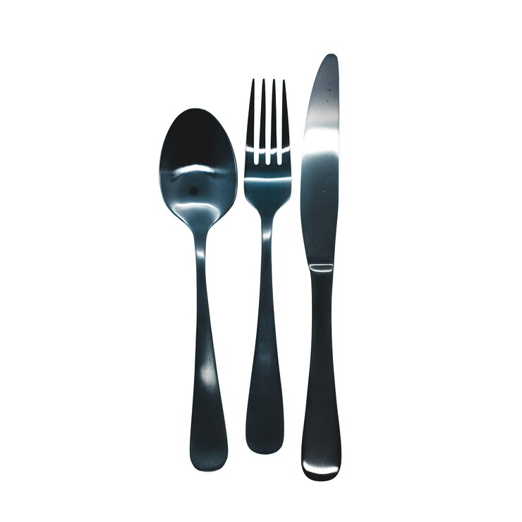 PSD set of stainless steel cutlery spoon fork and knife