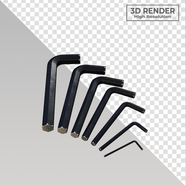 Set d'outils noirs à prises