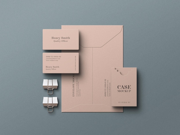 Set de papelería maqueta