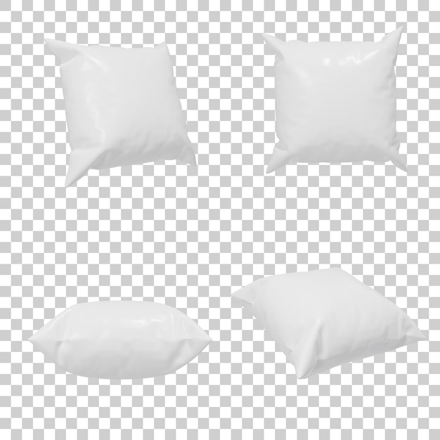 PSD set pillow 3d