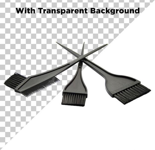 Set von Haarbürsten PNG PSD