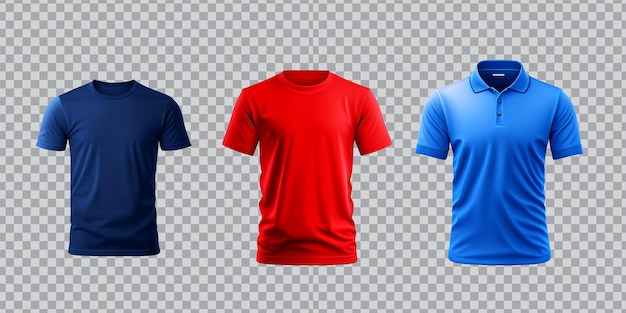 Set von t-shirt-mockup-design