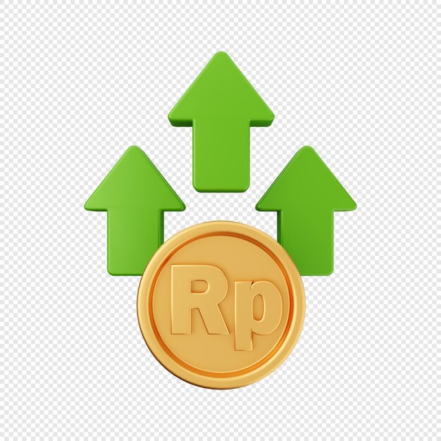 seta 3d aumenta e diminui a ilustração do ícone