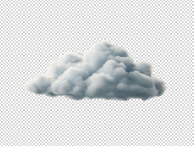 PSD un seul nuage blanc png