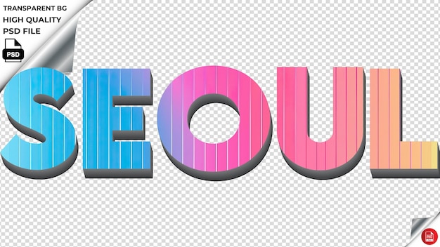 PSD seul typografie regenbogen farbenfrohe text textur psd durchsichtig