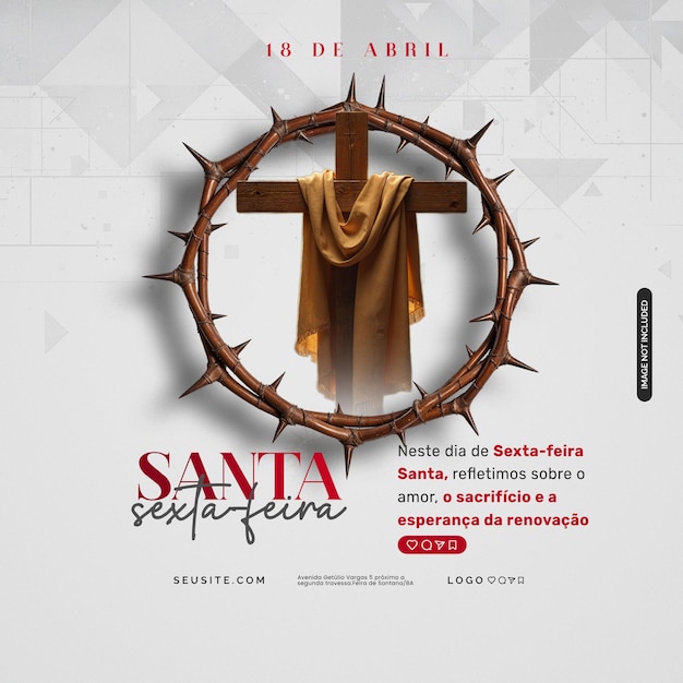 sexta feira santa psd