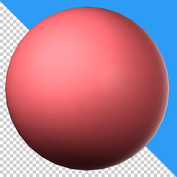 PSD sfera dell'icona 3d isolata sullo sfondo trasparente