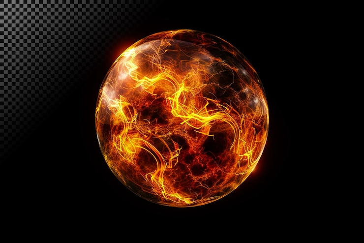 PSD sfera di energia di fuoco