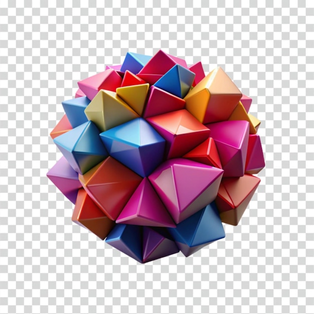 Sfera poligonale astratta colorata