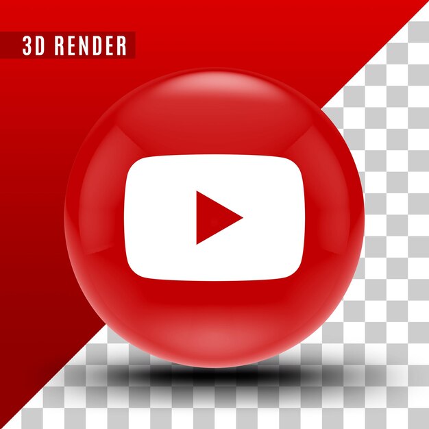 Sfere luminose 3D con loghi dei social media