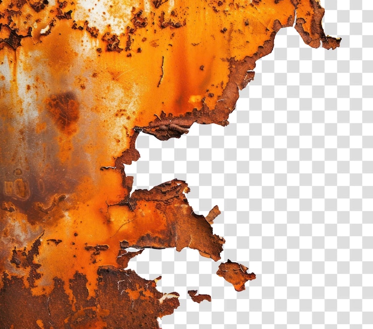 PSD sfondi di consistenza di macchie di ruggine png deterioramento dello sfondo bianco