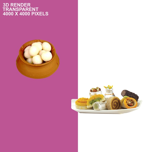 Sfondi trasparenti di dolci