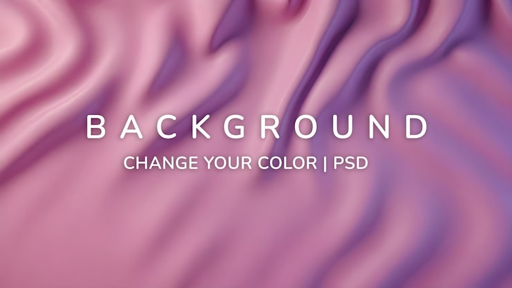 PSD sfondio a onde rosa 3d premium
