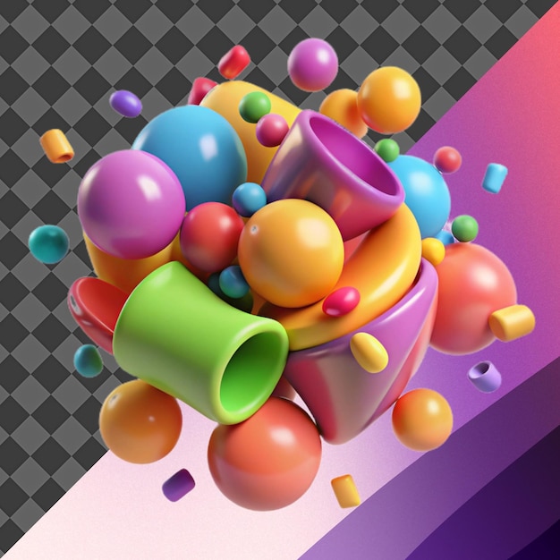 Sfondio astratto 3D colorato