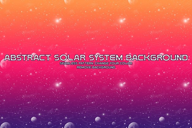 Sfondio cosmico modificabile con modelli di pianeti e stelle