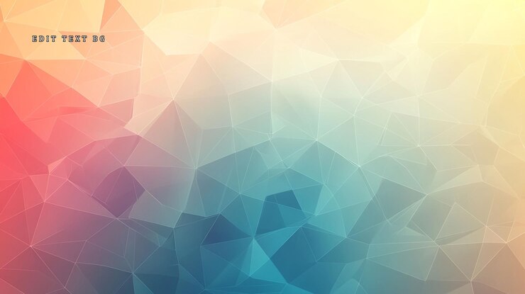 PSD sfondio geometrico astratto a basso poli con palette di colori pastello