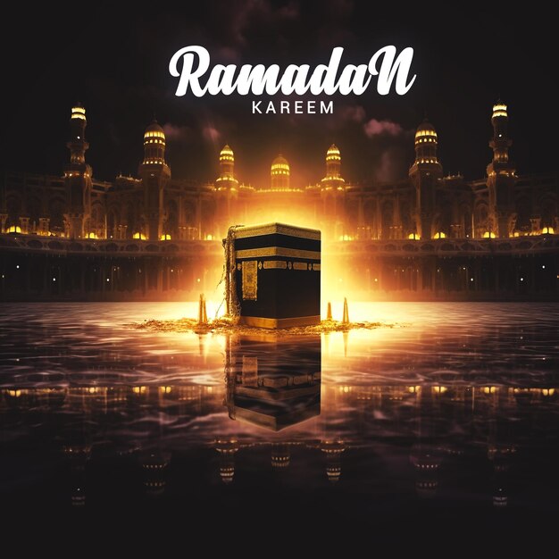 Sfondio gradiente di Ramadan Kareem