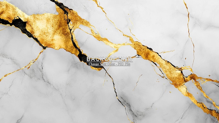 PSD sfondio in marmo bianco con vene dorate ultra-realistico