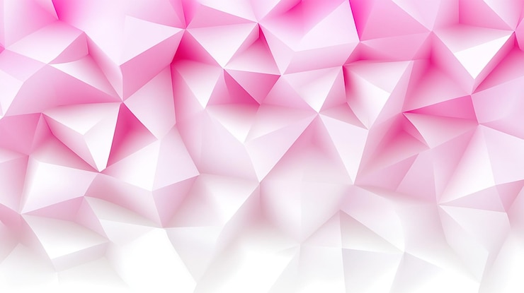 PSD sfondio lowpoly astratto rosa e bianco