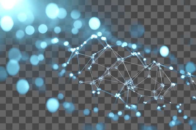 Sfondio nero con linee grigio chiaro a forma di esagoni connessioni tecnologia rete