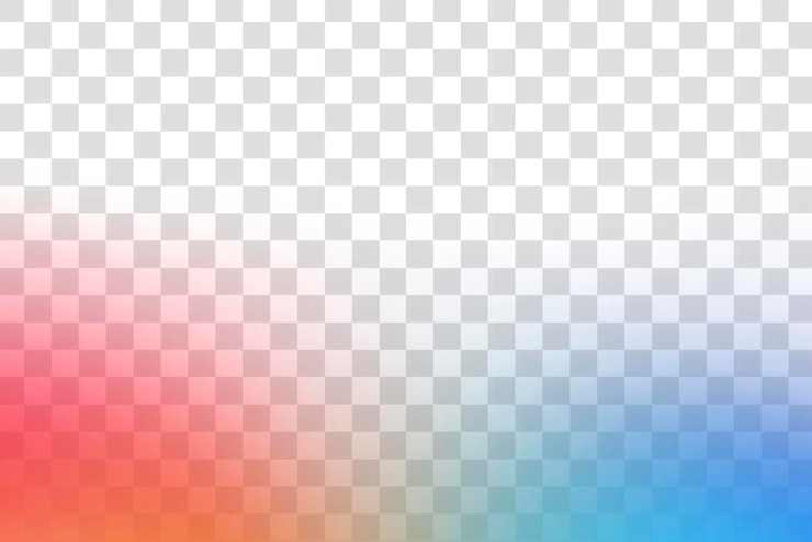 PSD sfondio trasparente a gradiente colorato
