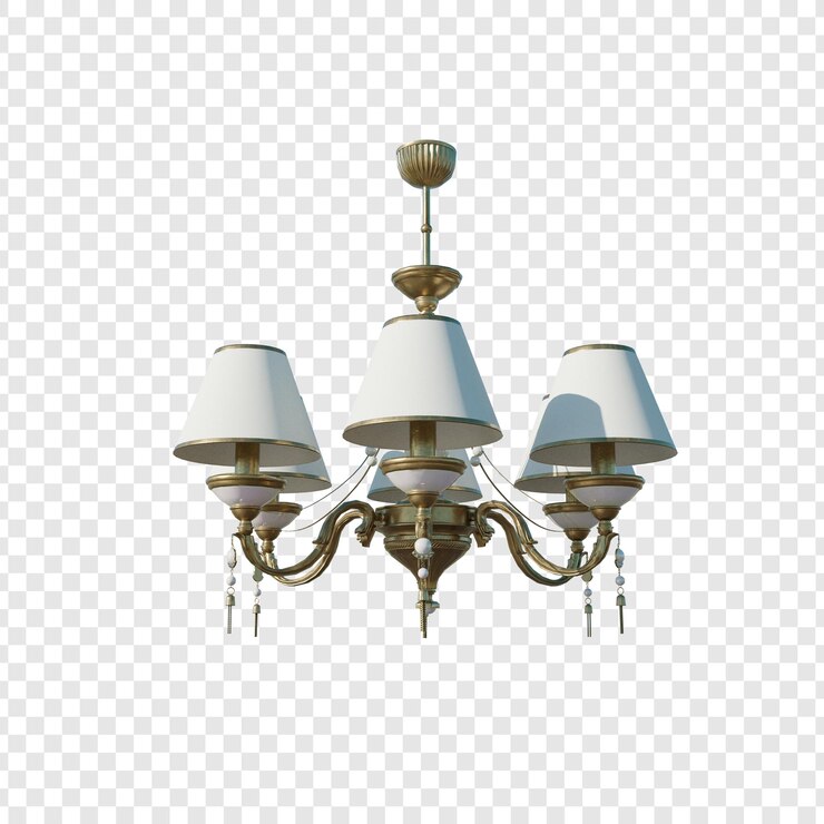 PSD sfondio trasparente isolato del lampadario