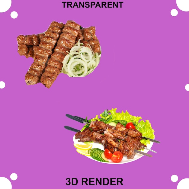 Sfondio trasparente per barbecue