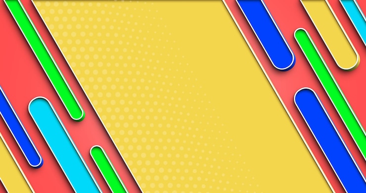 PSD sfondo astratto colorato psd, forme 3d, sfondo del desktop orizzontale, sfondo panoramico 4k