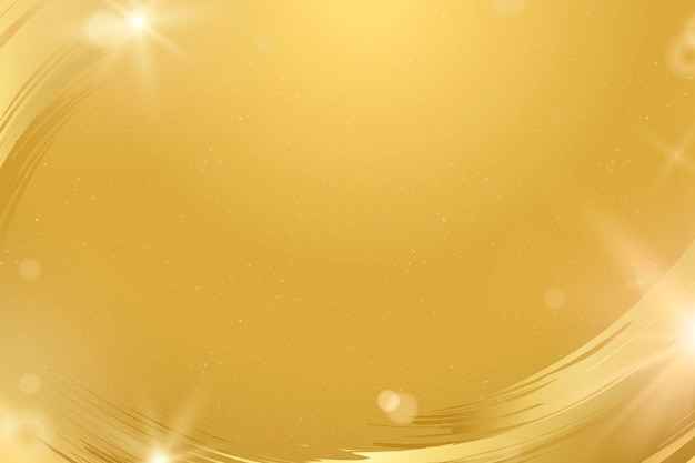 sfondo bokeh psd con cornice di bordiera a pennello d'oro di lusso