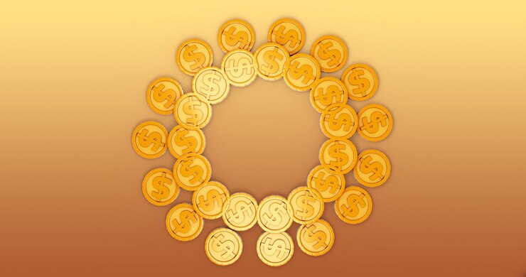 PSD sfondo coin