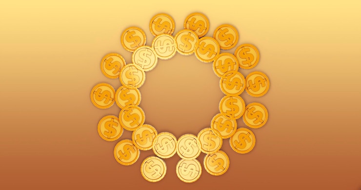 PSD sfondo coin