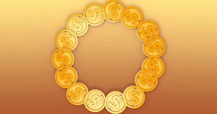 PSD sfondo coin
