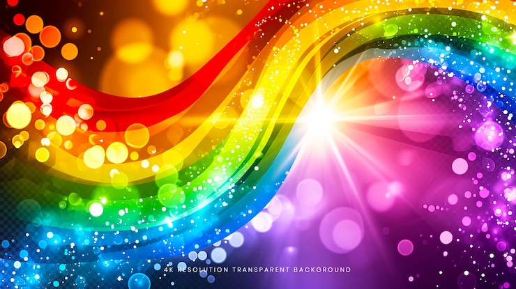 PSD sfondo dell'arcobaleno astratto