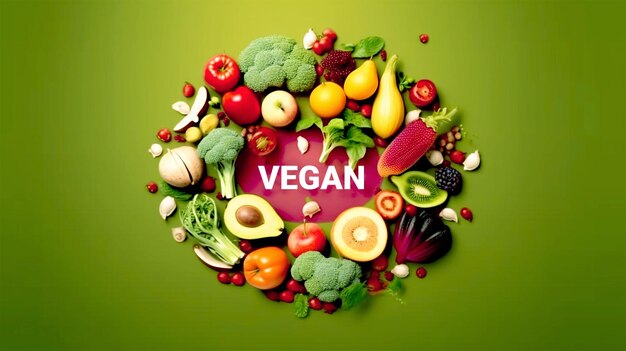 Sfondo della giornata mondiale dei vegani